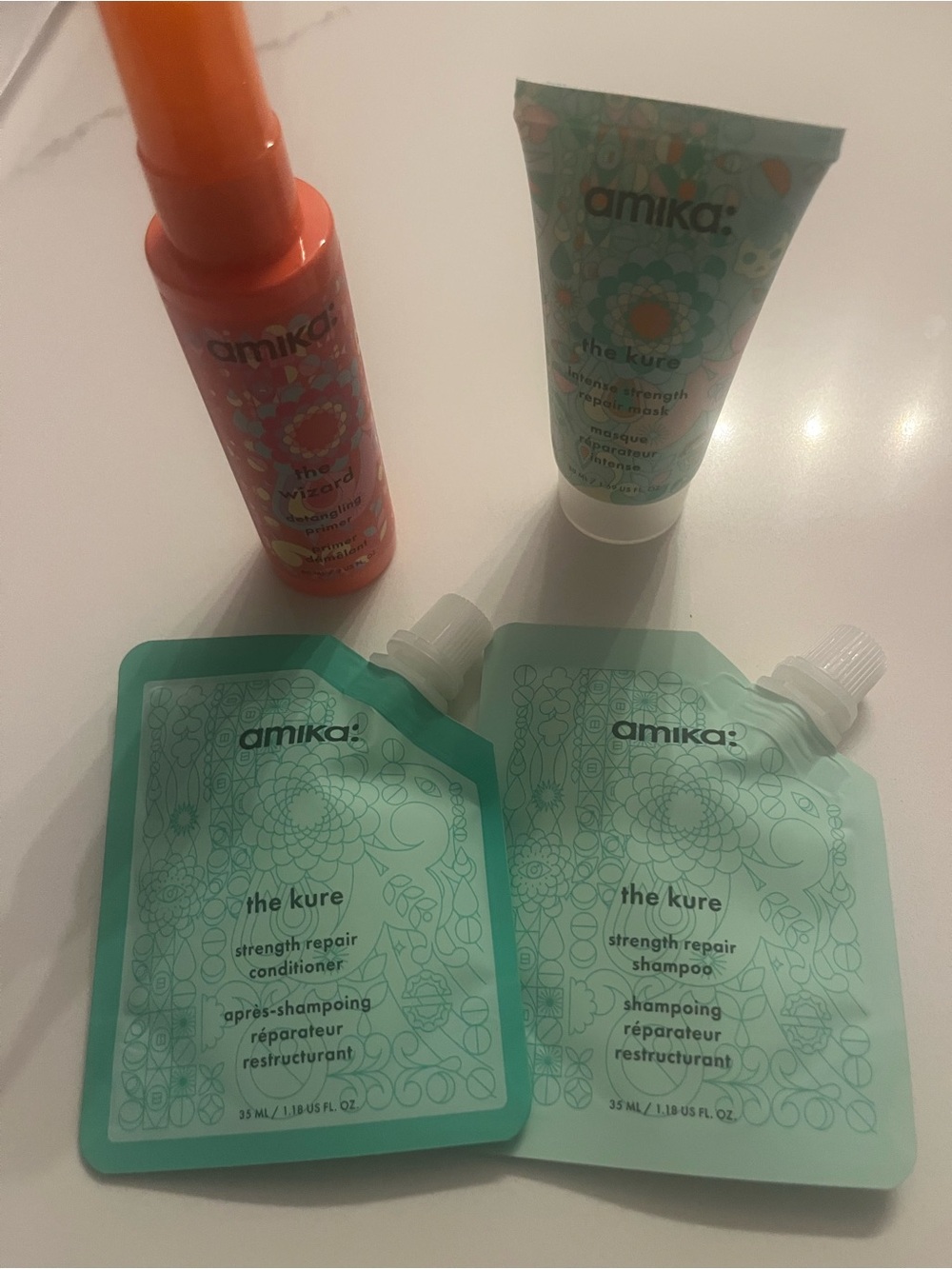 amika The Kure Strength Repair Shampoo & Conditioner, the wizard, & the cure